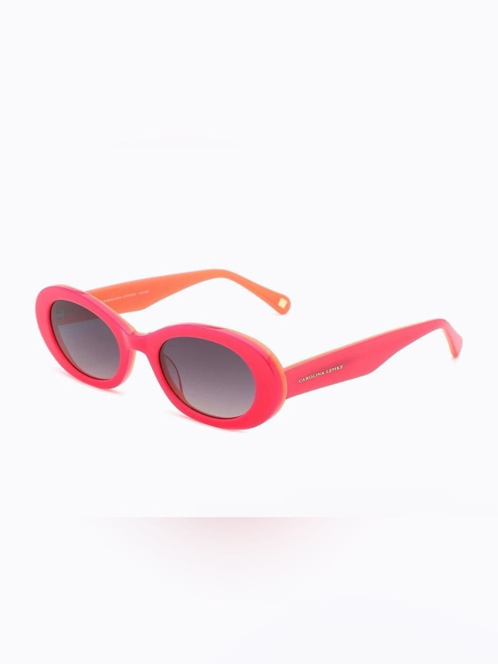 Carolina Lemke Women's Pink Oval Sunglasses